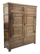 18th century and later oak livery cupboard