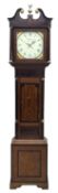 Early 19th century oak and mahogany longcase clock