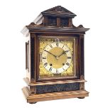 Late 19th century walnut cased mantel clock