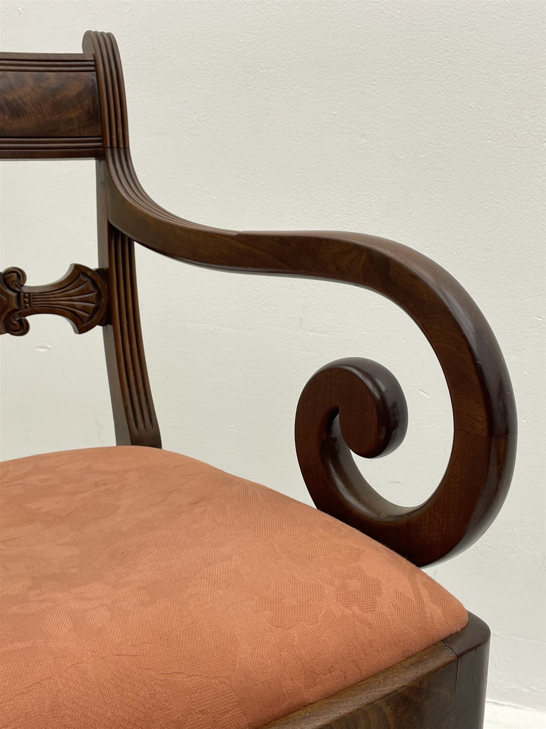 Regency mahogany elbow chair - Image 4 of 4