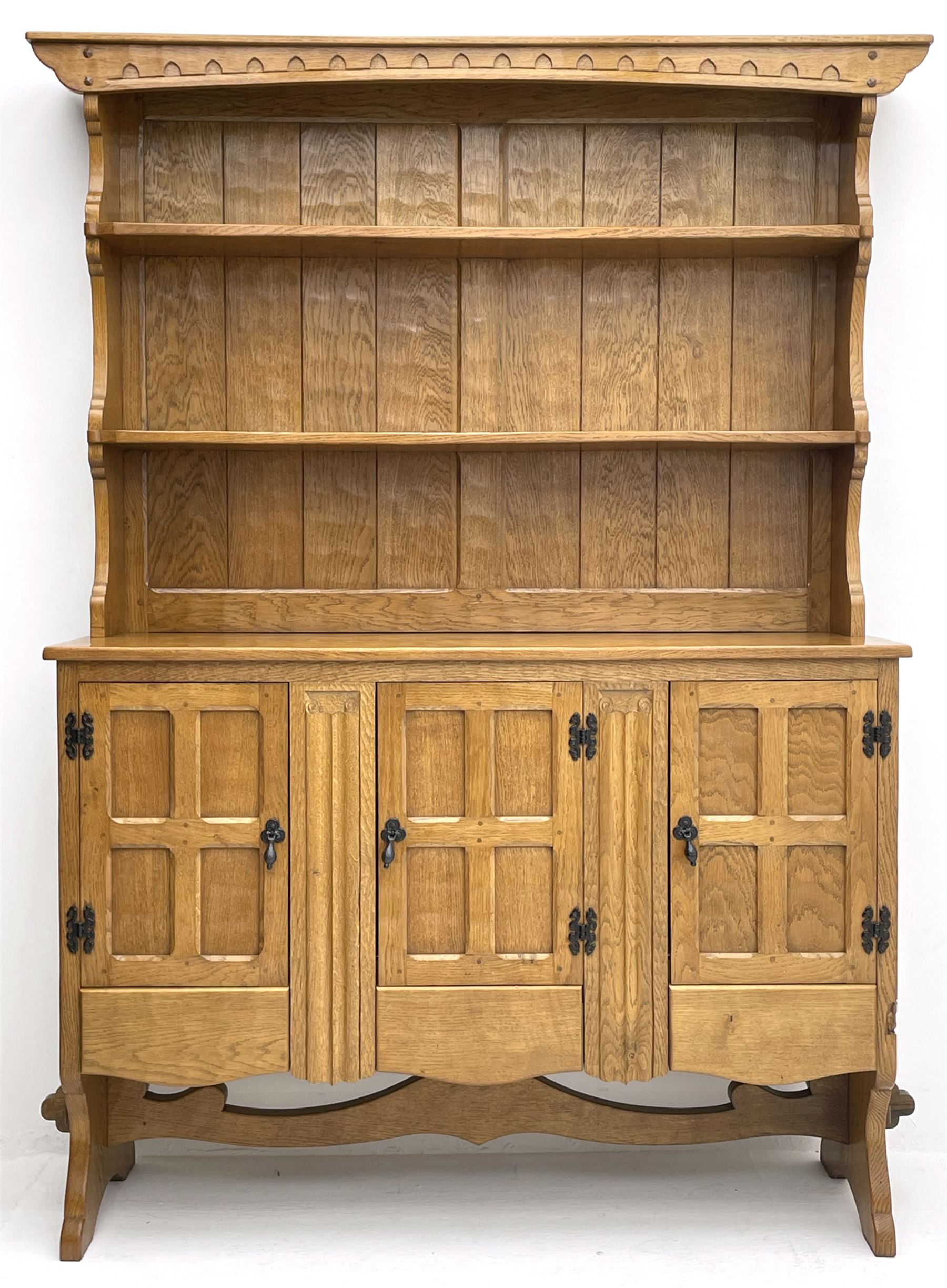 ‘Gnomeman’ adzed oak dresser - Image 2 of 6