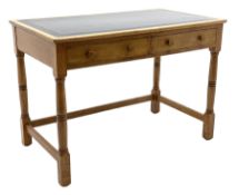 Late 20th century oak writing table desk