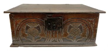 18th century oak bible box