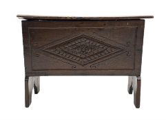 18th century and later boarded oak chest