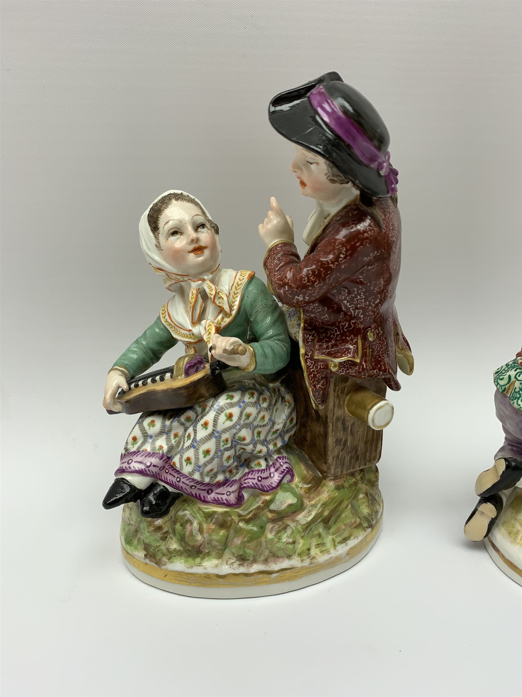 Two late 18th/early 19th century Berlin porcelain figure groups - Image 2 of 9