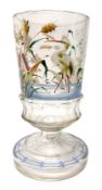 Late 19th century Aesthetic Movement glass vase