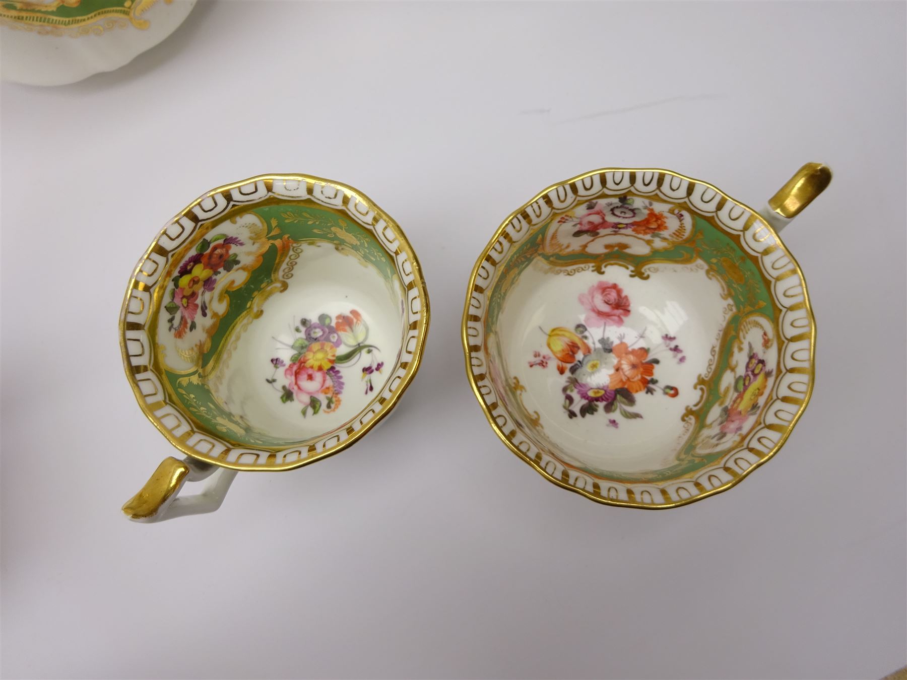 19th century English porcelain tea service - Image 4 of 10