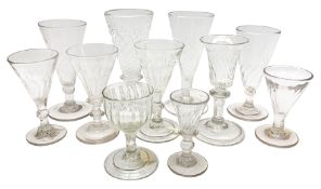 Group of 18th and 19th century drinking glasses