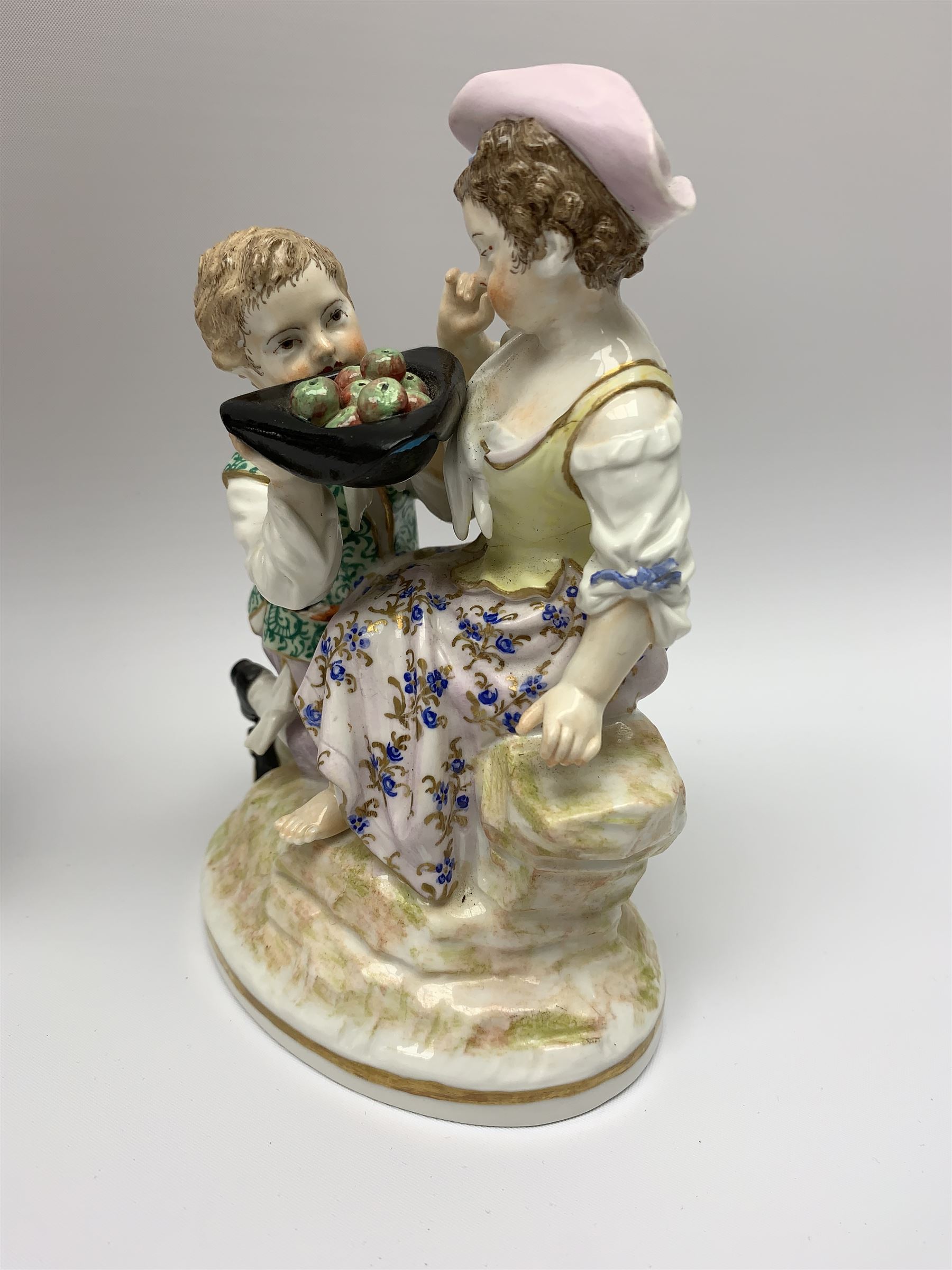 Two late 18th/early 19th century Berlin porcelain figure groups - Image 4 of 9