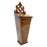 George III style mahogany candle box