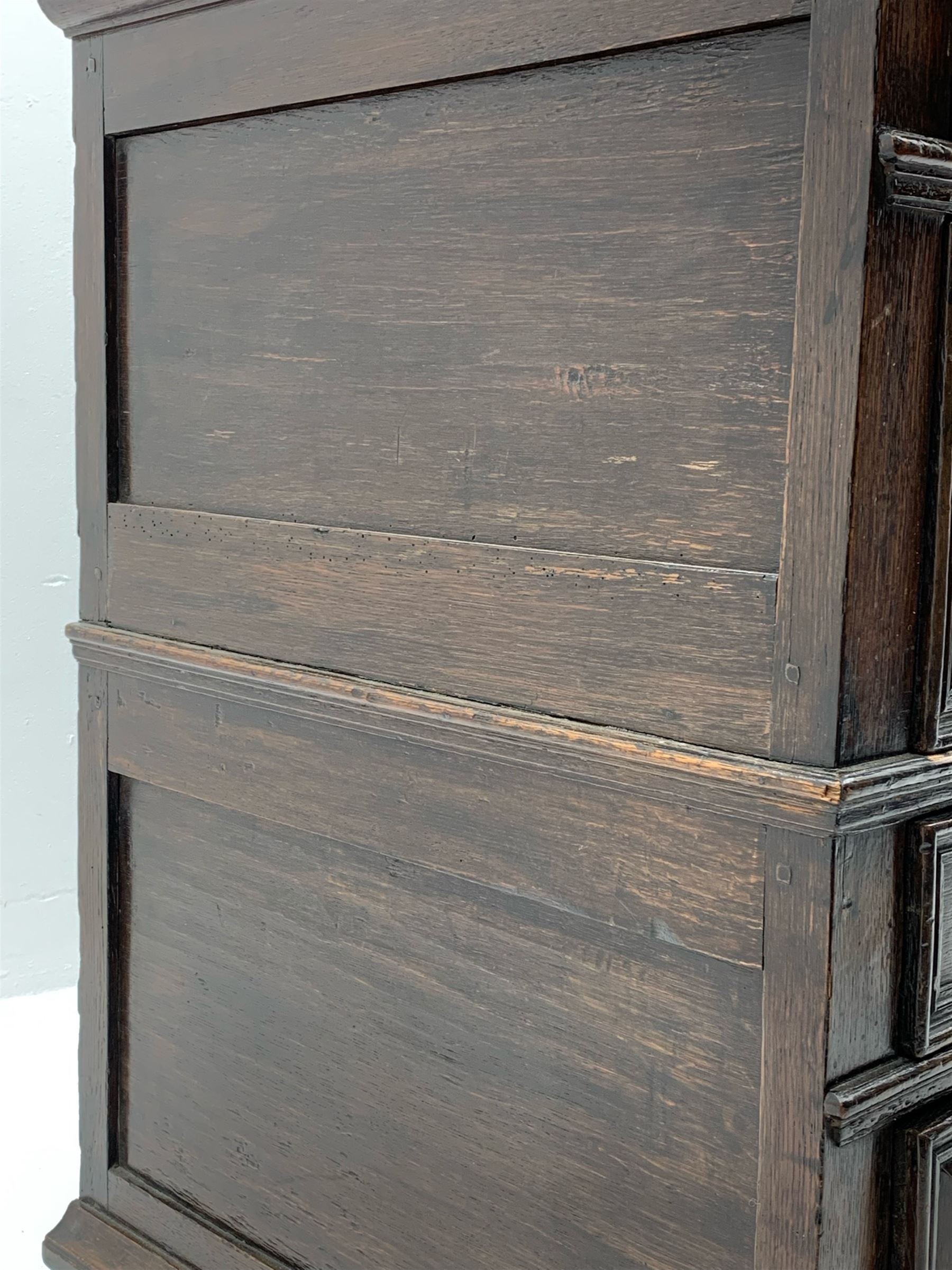 18th century oak chest - Image 3 of 6