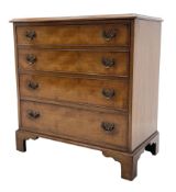 19th century red walnut and mahogany chest