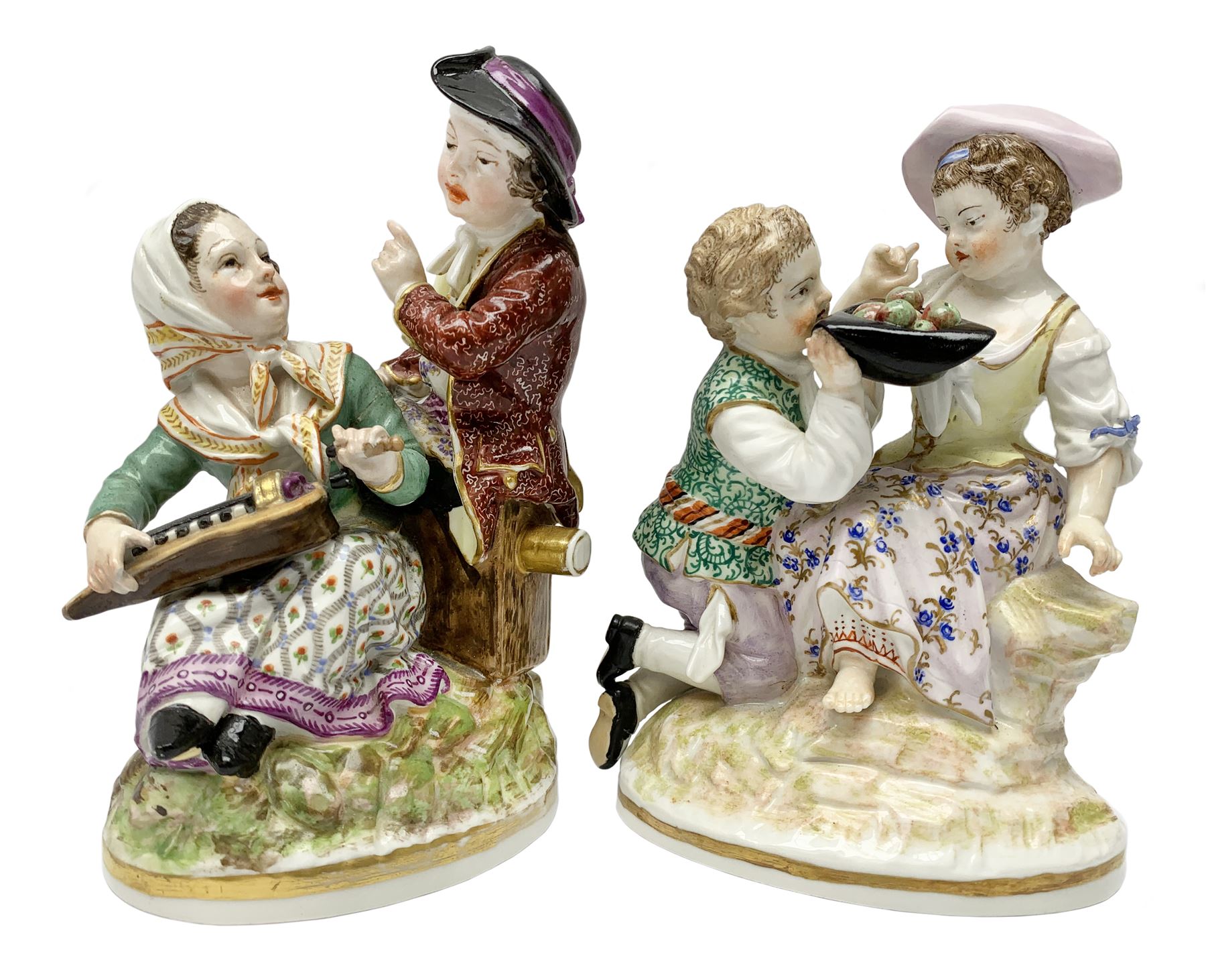 Two late 18th/early 19th century Berlin porcelain figure groups