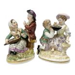 Two late 18th/early 19th century Berlin porcelain figure groups