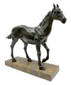 Large bronze study modelled as a horse