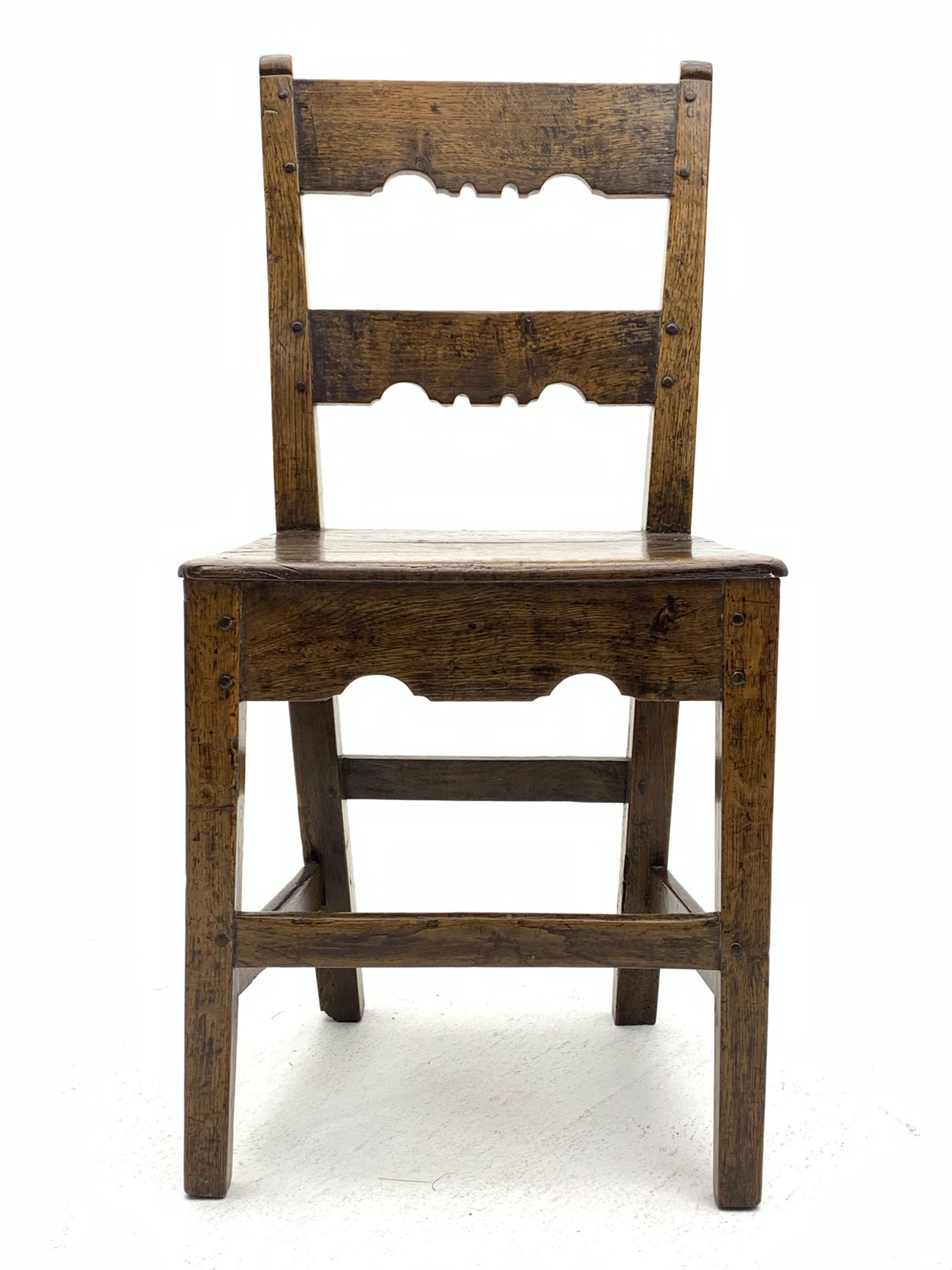18th century oak chair - Image 2 of 3