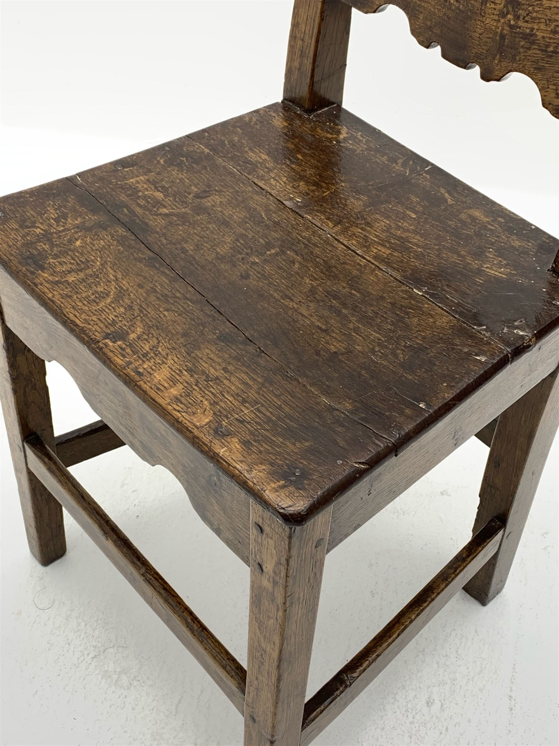 18th century oak chair - Image 3 of 3