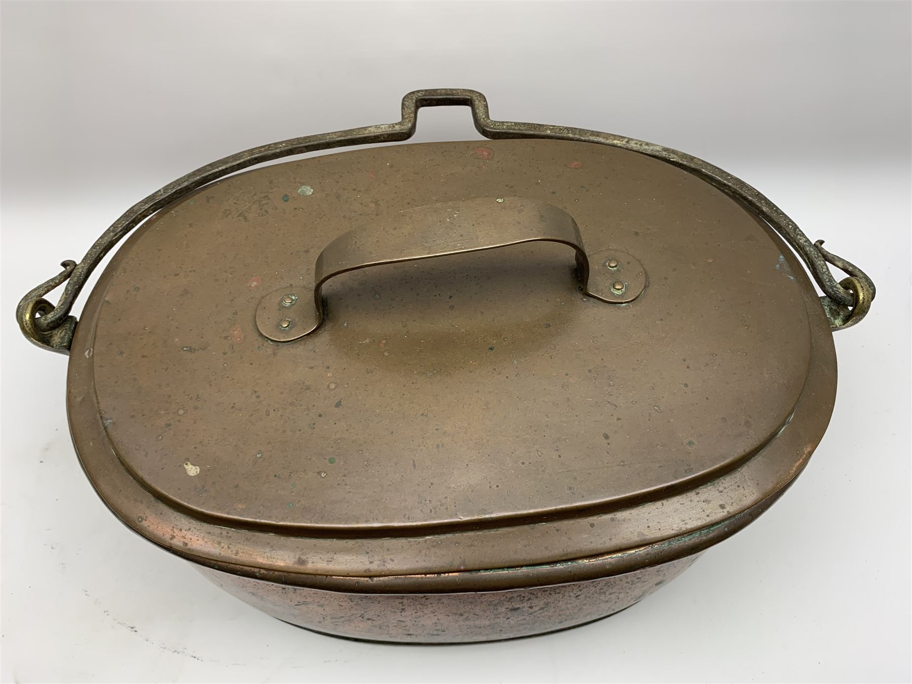 Victorian seamed copper fish kettle - Image 2 of 5