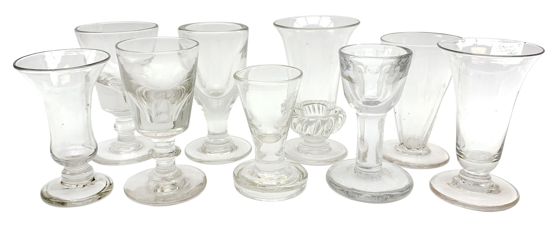 Group of 18th/19th century drinking glasses