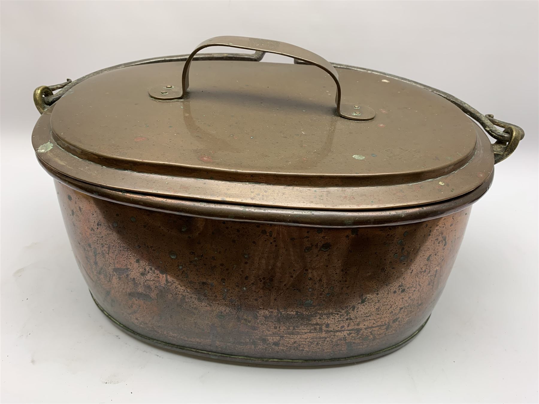 Victorian seamed copper fish kettle - Image 5 of 5