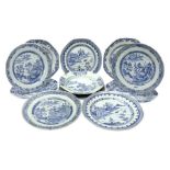 Late 18th/early 19th century Chinese export blue and white porcelain