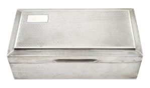 Silver table cigarette/cigar box