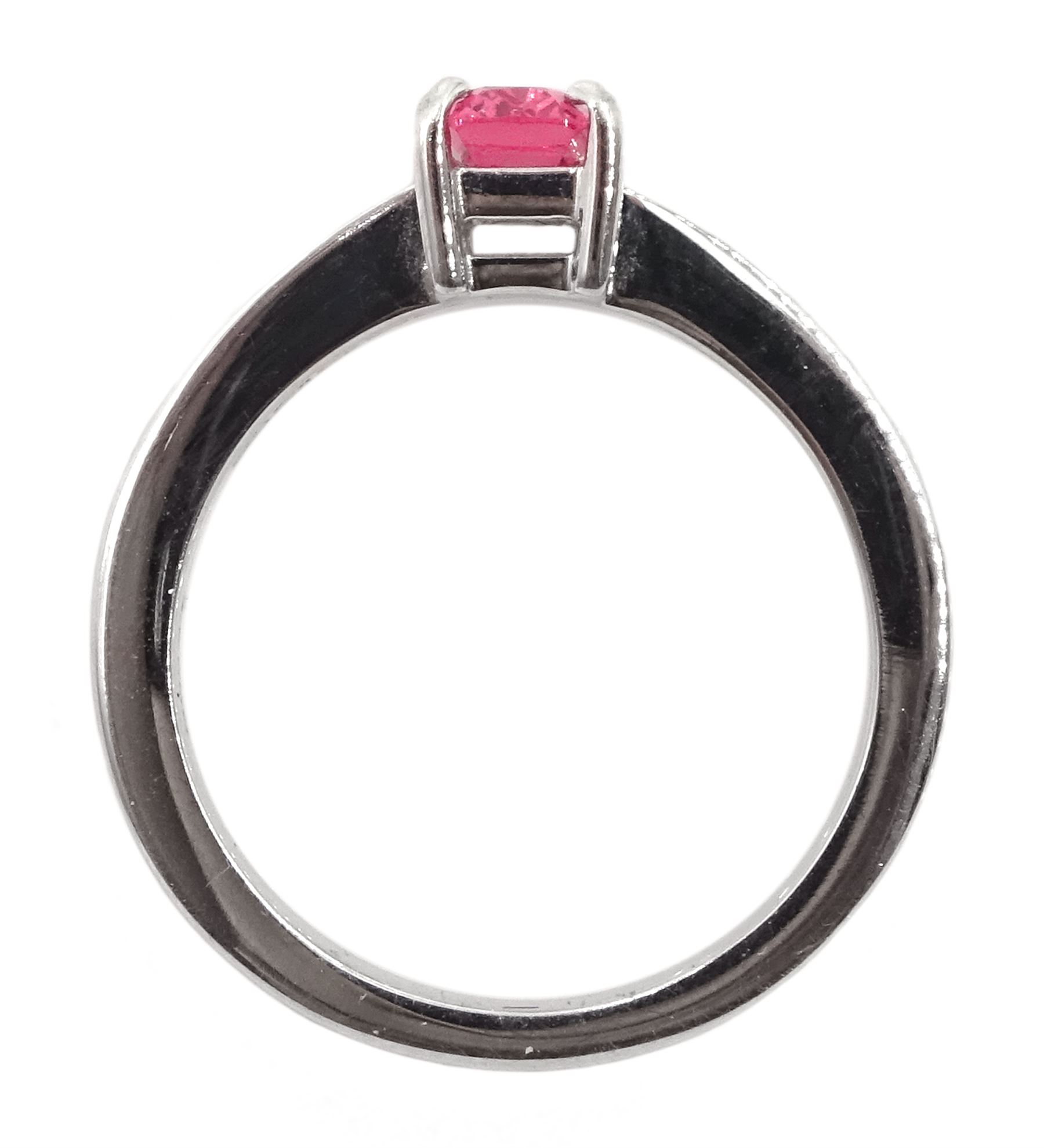18ct white gold fine pink spinel ring - Image 4 of 4