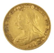 Queen Victoria 1883 gold full sovereign