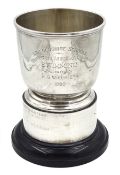 Edwardian silver trophy cup by Mappin & Webb Ltd London 1900