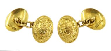 Pair of early 20th century 18ct gold cufflinks