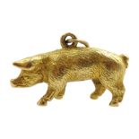 Gold pig pendant/charm
