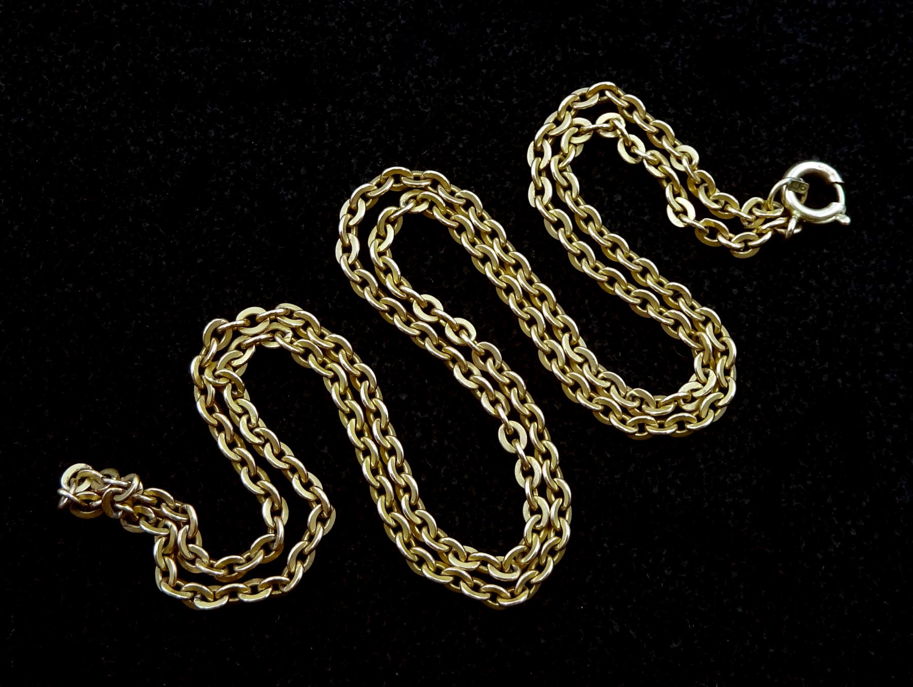 Gold link chain necklace stamped 9ct - Image 3 of 3