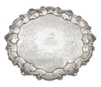 George III silver salver