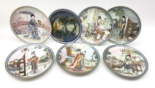 Eight boxed Imperial Porcelain decorative plates