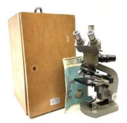 Olympus binocular microscope