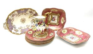 A late 19th century Coalport dessert dish