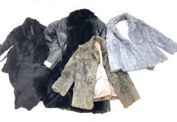 Ladies grey coney fur jacket