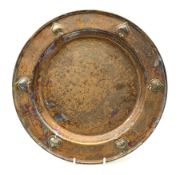 An early 20th century WMF Art Nouveau style copper plate