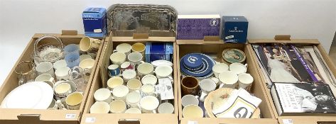 A large collection of commemorative ware