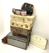 Selection of vintage luggage