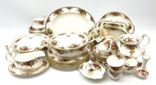 Royal Albert Old Country Roses pattern tea and dinner wares