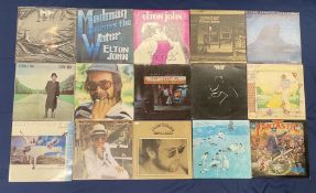 Elton John vinyl LPs including 'Captain Fantastic And The Brown Dirt Cowboy'