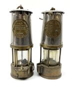 Pair of Eccles mining lamps