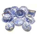 A collection of Spode Italian pattern wares