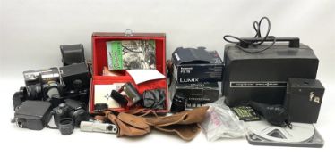 Vintage and later cameras and other similar items including Lumix Panasonic 'DMC-FZ18'