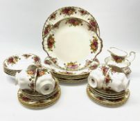 Royal Albert Old Country Roses pattern tea and dinner wares