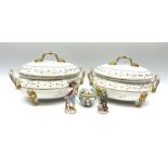 A pair of Bloor Derby tureens and covers