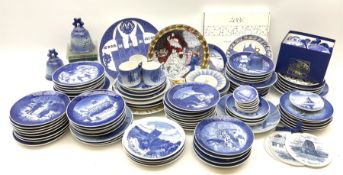 Royal Copenhagen thirty-eight assorted Christmas calendar plates