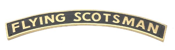 Cast metal sign 'Flying Scotsman'