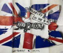 An original promotional poster for Sex Pistols - Anarchy In The UK